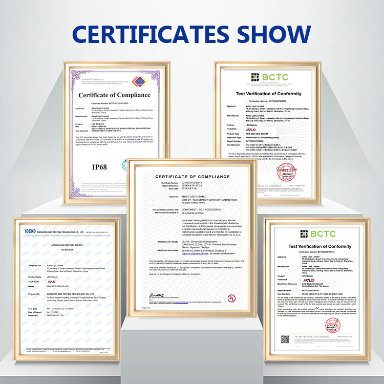 Module LED RGB Certification